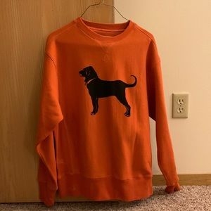 NWT black dog crewneck